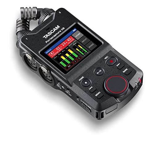 TASCAM Portacapture X6 - Portable 4+2-Track High-Resolution 32-bit float/96-kHz Recorder, Black - Image 4