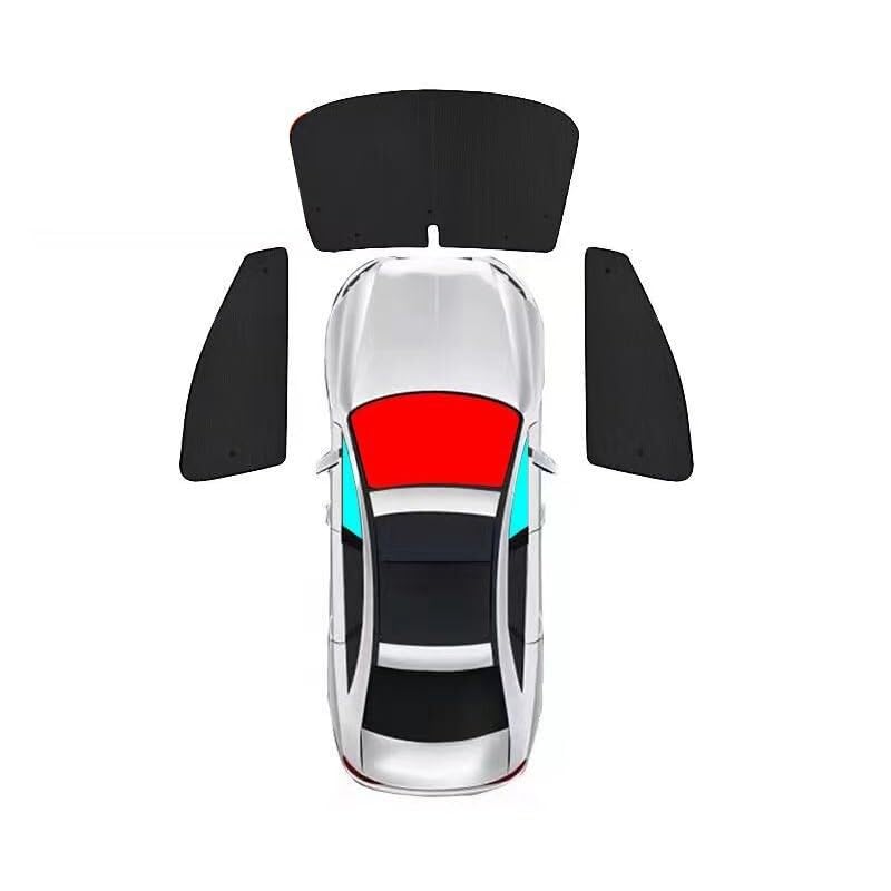 Tendine Parasole Auto Tendine Parasole Laterali Per Auto Per Peugeot 3008 2009-2013, 6 Pezzi, Rimovibili E Con Protezione UV. Tenda parasole(‎Front+front Side)