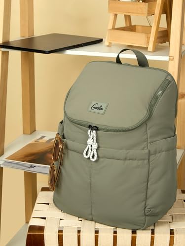 Image of Genie Plushpack Casual Backpack For Girls |15 Inch-27 Litres With 2 Compartments with Laptop, Multiple Pockets, Trolley Sleeve And Organizer |Best For Laptop, Makeup & College /Work Must-Haves