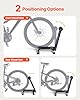 VEVOR Support à Vélo Lot de 2, Porte-vélos Pliable, Compatible avec VTT et Vélos 508-736,6 mm, Support de Rangement de Bicyclette Acier au Carbone, Range Vélo Sol pour Espace Réduit, Entrée, Garage #2