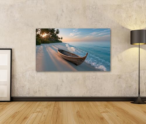 Toile bateau longue queue murale pour salon de voyageur - 2