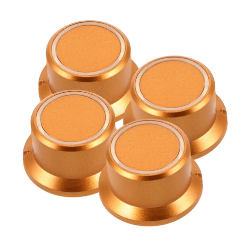 Sosoport 4Pcs Volume Control for Amplifiers Audio Systems Comfortable Grip Textured Design for Home Theaters Recording Studios