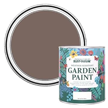 Rust-Oleum Brown Mould Resistant Garden Paint in Matt Finish - River's Edge 750ml