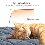 Nobleza Selbstheizende Decke für Katzen & Hunde, Haustiere Wärmematte, Waschbare Welpen Thermodecke, Selbstwärmende Winter Wärme Hundematte, Hund rutschfest Wärmedecke, Größe XL 88x58cm