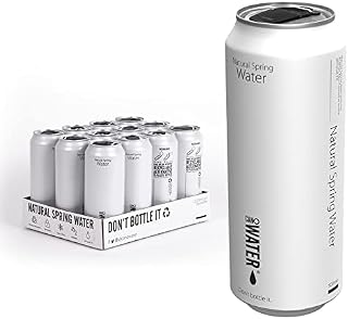 CanO Water Still Water Cans in Multipacks, Natural Spring Water Cans with Resealable Lids, 12 Can Multipack Still Water Cans for Eco-Friendly Hydration - 12 x 500ml Cans Multipack