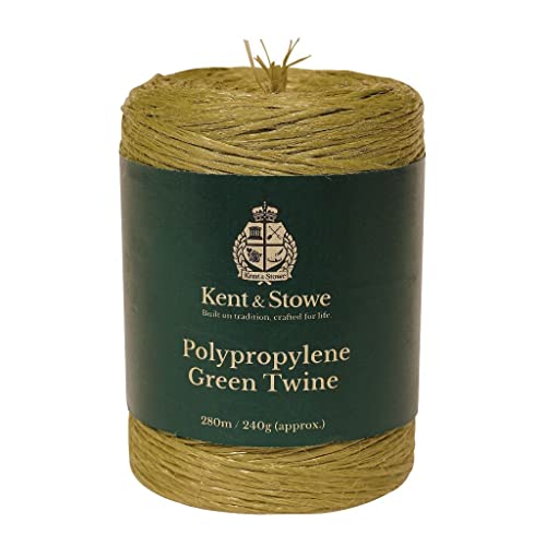 Kent & Stowe Twine 280m/240g in Green, 3 Ply Garden String Suitable for Use Around The Home, Garden, Allotment, or in Floristry, All Year Round Garden Tools Made from Polypropylene