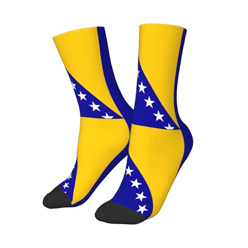 SEAEAGLE Bosnian Flag A Pair Junior Athletic Short Tube Socks Children Calf Tube Socks Short Stockings