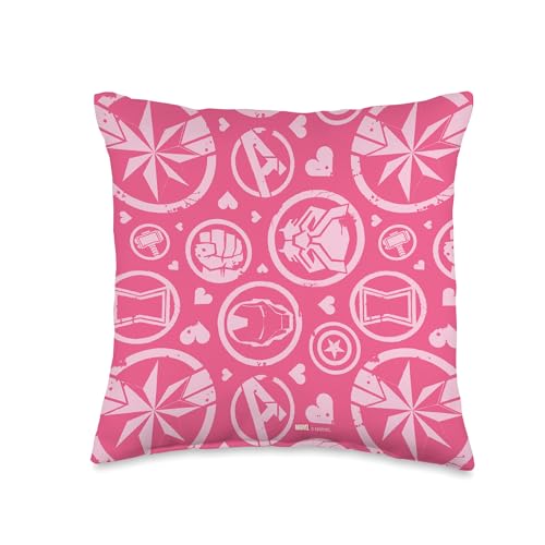 Coussin Marvel Avengers rose à cœurs déco 40x40 cm - 2