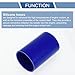 X AUTOHAUX Straight Coupler Silicone Hose 76mm/2.99