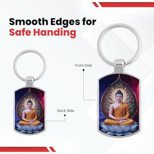 Image of Premium Printed Metal Keychain for Men & Women | High-Definition Artwork Print | Durable Key Ring for Car, Bike, Home & Office Keys | Stylish Decorative Key Holder Gift