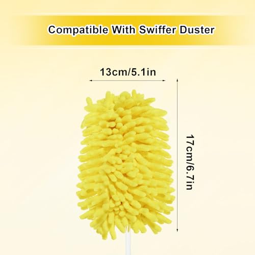 Image of 8 Pack Reusable Dusters for Duster Refills, Washable 360 Heavy Duty Duster Refills Pads, Microfiber Blind Ceiling Fan Dust Cleaning Set, Unscented