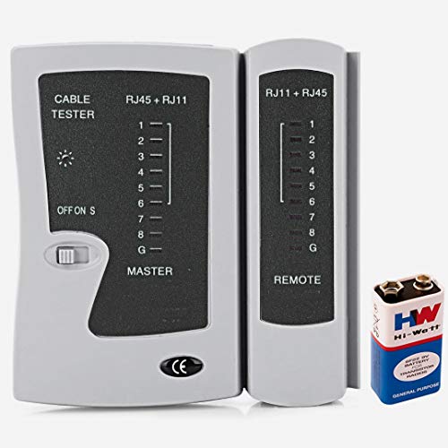 Stanz (TM) Network Cable Tester for Lan Phone RJ45 RJ11 RJ12 Cat5 Cat6 UTP Wire Test Tool