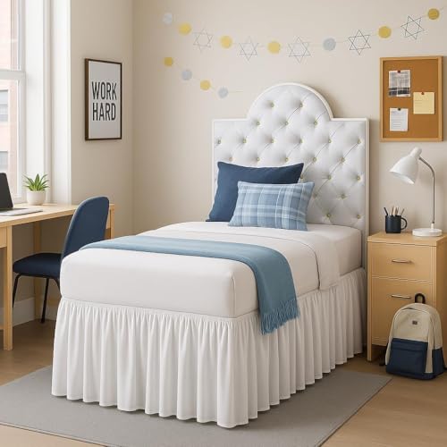 Falda de cama de dormitorio universitario con caída elegante de tacto suave 2