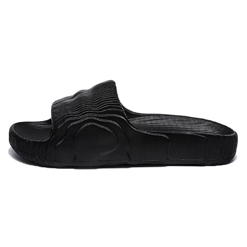 Runsoon Unisex Slides Sandal Men Women Cushioning Slippers House Shoes For Indoor Outdoor Couples, Black Eu38 #TOP1
