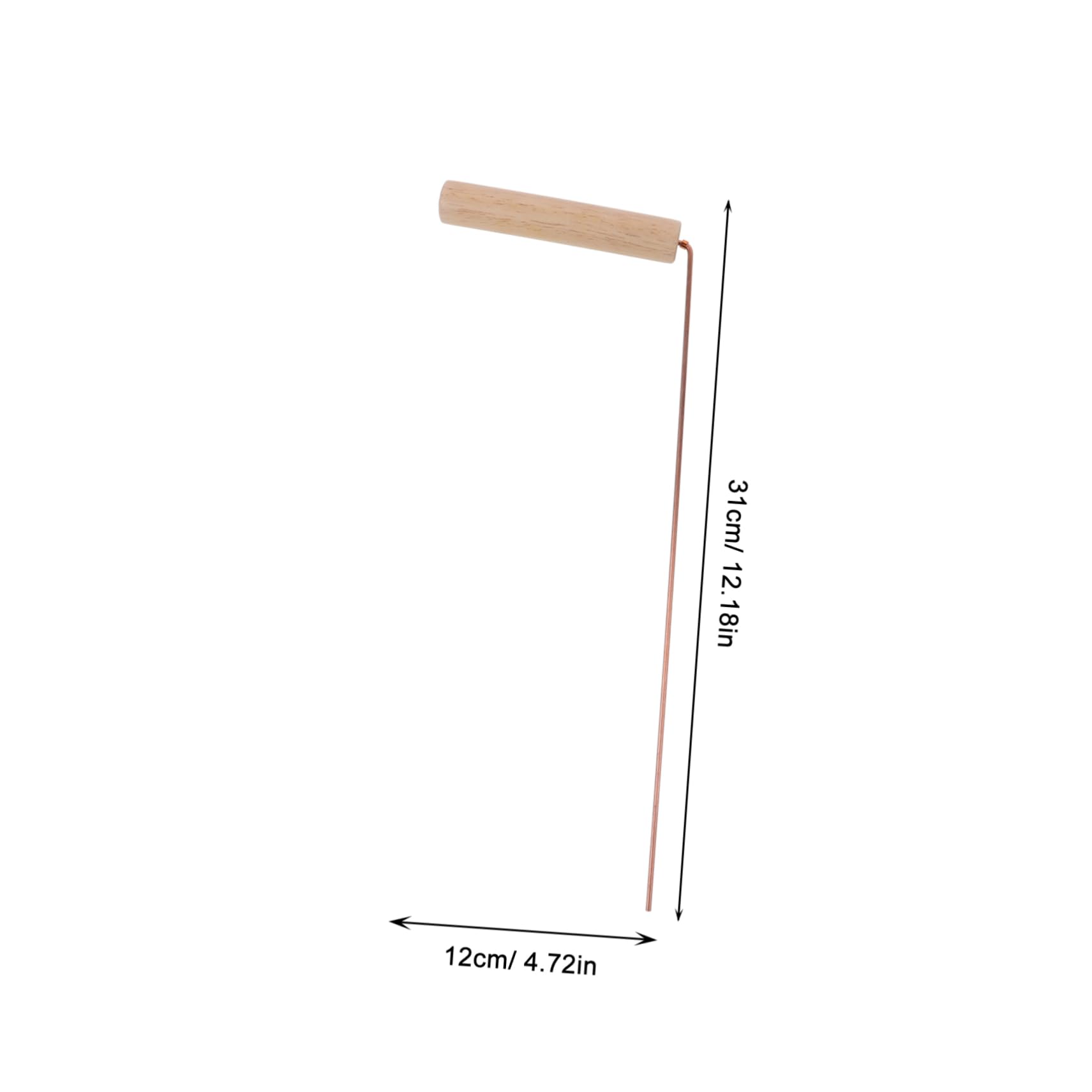 HOMOCONO 2pcs Copper Dowsing Rods for Water Witching Portable Divining Sticks Kit Outdoor Water Detection Tool Smooth Surface and Comfortable Grip