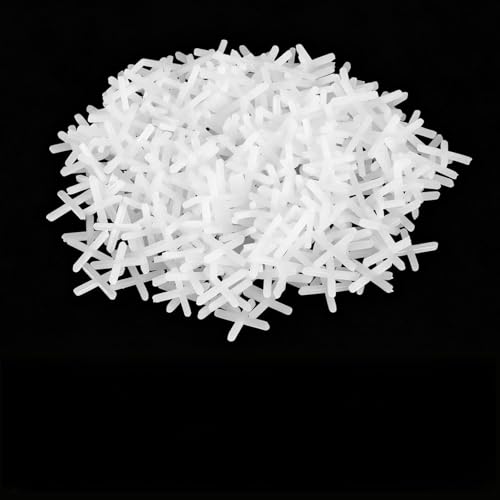 700 Pcs 2mm Tile Spacers Hard Plastic Cross Tile Spacers 2mm Cross Tiles Gaskets for Accurate Tiles Positioning DIY Paving Tiling Wall Garden Slabs(White)