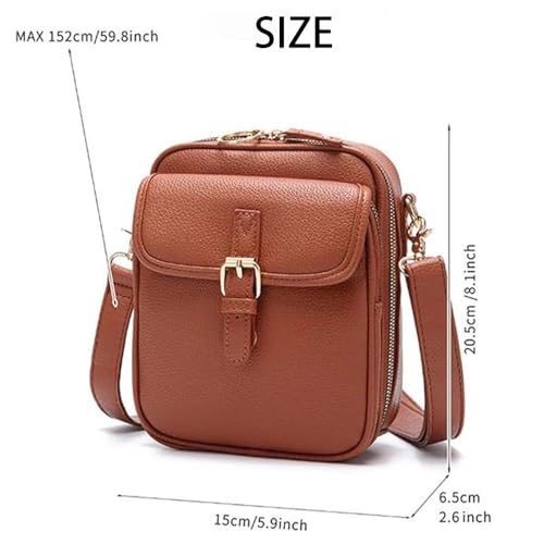 Sculptiure Crossbody Bag, 2025 New 8f Crossbody Bag, Adjustable, Vintage Anti-Theft with 10 Card Slots3