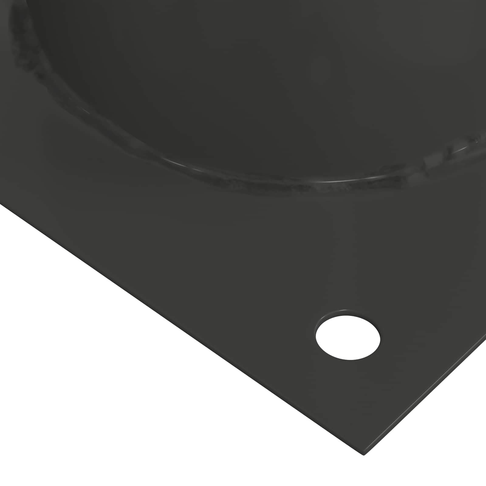 Zestaw 4 kotw gruntowych okrągłych 15 x 15 x 15 cm, antracytowe, metalowe, kotwy gruntowe do ogrodu, kominka, paleniska