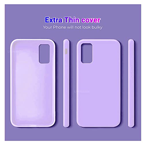 Image of LIRAMARK Liquid Silicone Soft Back Cover Case for OnePlus Nord 2 5G (Purple)