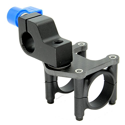 Image of Adjustable 15mm Lightweigh Heavy Duty Clamp Adaptor with 6 inch Carbon Fiber Rod (15mm) for DJI Ronin