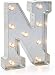 Darice Silver Metal Marquee Letter 9.875"-N