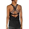 icyzone Women’s Open Back Workout Athletic Yoga Tank Tops with Built in Bra