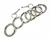 Inton 2' 38mm Gate O Ring Round Carabiner Snap Clip Trigger Spring Keyring Buckle (2", Silvery)