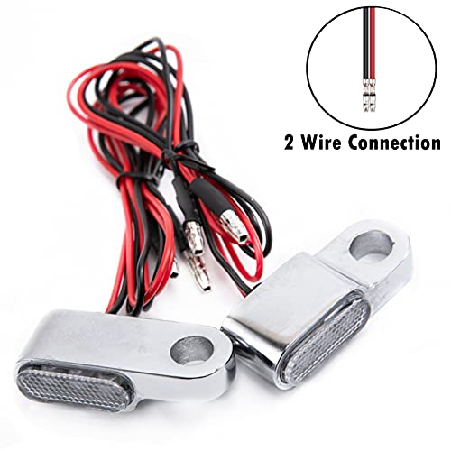 Motorcycle Turn Signal Mini Led Light Flashing Indicator Blinker Brake Clutch Marker Light Lever Flasher Bike Rear Lamp Amber Light For Scooter Cafe Racer #TOP4