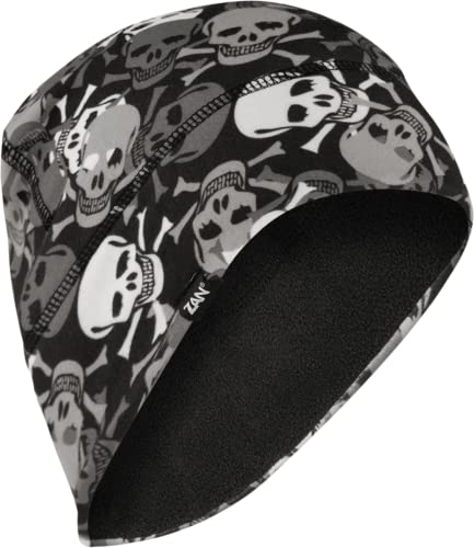 Zanheadgear® Helmet Liner/Beanie Sportflex® Series Fleece Lined All Over Skull #TOP9