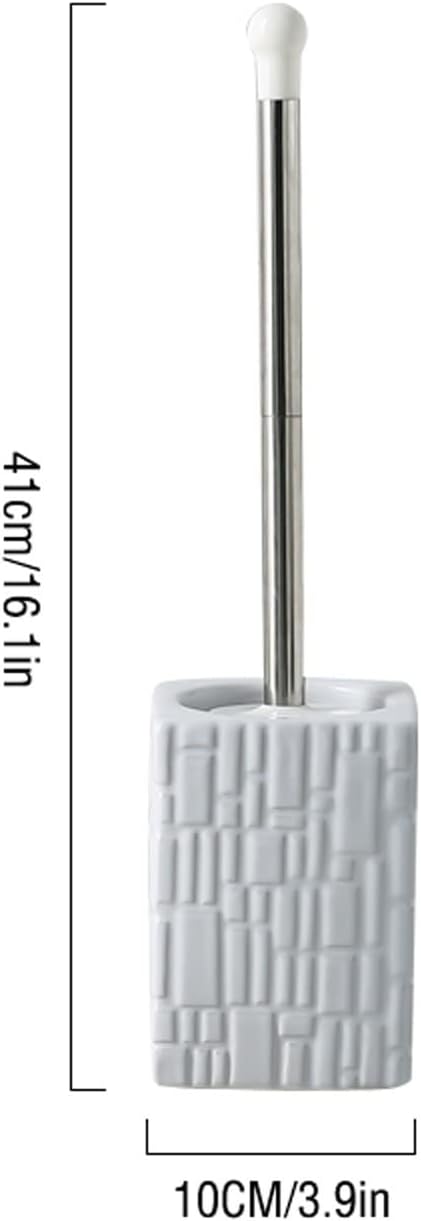Toilet Brush Holder Ceramic Toilet Brush Set Bathroom Household Washing Toilet Brush Toilet Cleaning Brush Long Handle 360 Degree Toilet Brush Toilet Brush Holders(C)