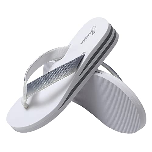 Tongs compensées femme en caoutchouc imperméable pour maison et piscine