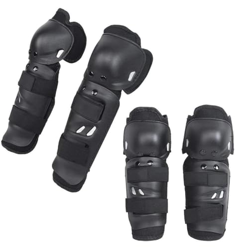 Kit Protetor Articulado para Motociclista – Serve Joelheira e Cotoveleira Anti-Impacto – Esportes Off-Road, Trilha e Motocross – Tamanho Único