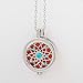 Aromatherapy Essential Oil Necklace Diffuser Locket Pendant. Upgraded Solid Back Essential Oil Diffuser with 24