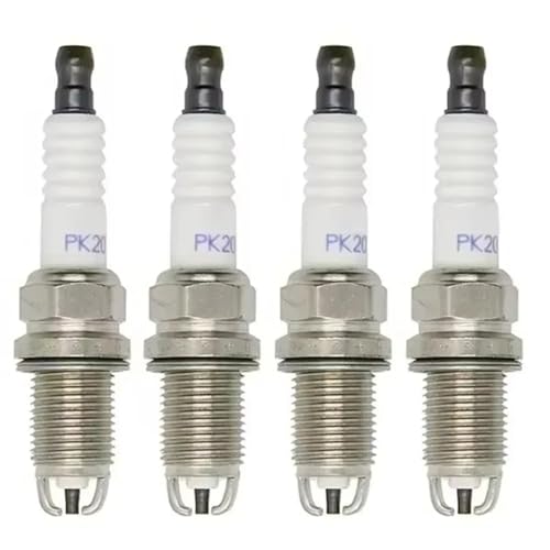 QKFTCSDW Kfz-Ersatz 4–6 Stück 90919–01194 Doppel-Platin-Zündkerze PK20TR11, kompatibel mit AVENSIS Camry RAV4 Sienna Solara, passend for Lexus ES GS(4pieces)