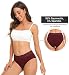 Wealurre Damen Unterhosen Baumwolle Slip Damen Unterwäsche Spitze Unterwäsche Frauen Höschen 5er Pack (6004 Dark,L)