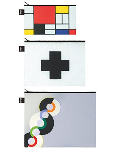LOQI Museum Museum Mondrian Zip Pockets Porta