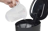 Bestron Kaffeemaschine mit Warmhalteplatte, Für gemahlenen Filterkaffee, 10 Tassen, 750 Watt, Schwarz – Ansicht 2