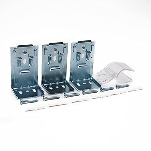 Lihopefe Universal Replacement, L-Shaped Metal Blinds Mounting Brackets, Mountings Brackets For Vertical Blinds （38 Mm, 1.5 Inch） (3 Pack) #TOP6