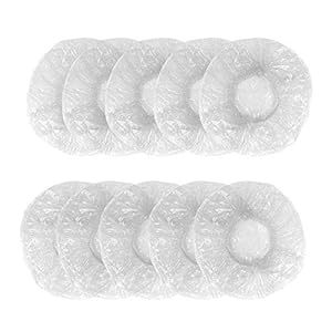 Splenssy 10 stuks draagbare waterdichte wegwerp-keukenolie-badmuts voor volwassenen