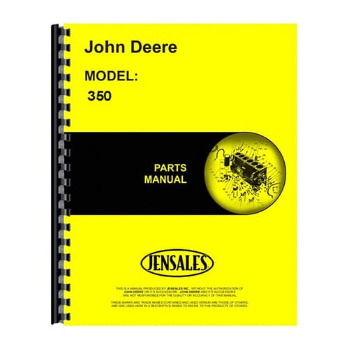 Parts Manual fits John Deere 350 350