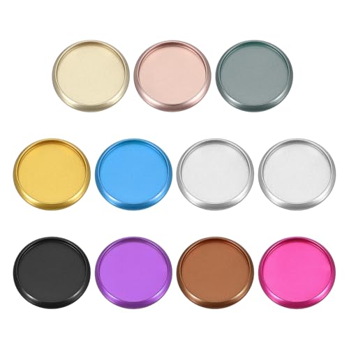 PATIKIL 28mm 1 1/9" Multicolor Round Book Binding Discs, 11 Pcs Aluminum Alloy Discbound Expansion Discs Round Binder Rings for DIY Notebook Planner