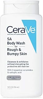 CeraVe Body Wash with Salicylic Acid | Fragrance Free Body Wash to Exfoliate Rough and Bumpy Skin | Allergy Tested | 10 Ounce