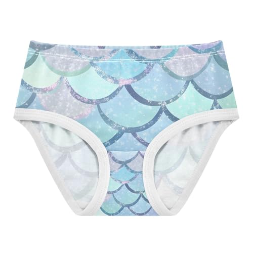 Pink Teal Mermaid Tail Scale Toddler Girls's Underwear 2T 202c0349