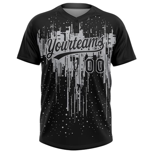 Custom Softball Jerseys Stitched Sports Team Uniforms for Men Women Youth, Personalized Baseball Shirt Button Design miniatura 2