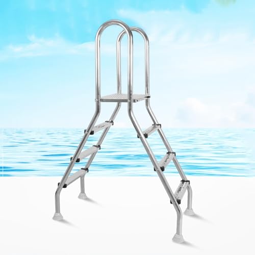 Escalera para piscina de acero inoxidable 3 escalones miniatura 5