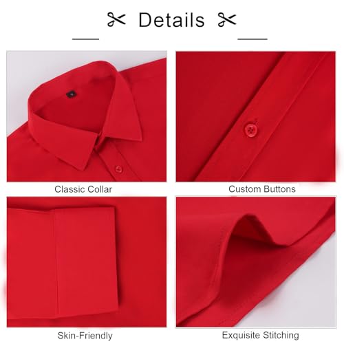Image of Alizeal Mens 3 Pcs Long Sleeve Shirts Set