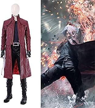 Devil May Cry 5 Devil May Cry 5 Dante Cosplay Costume, Dante Cosplay Costume, Complete Order Compatible with Boots XL