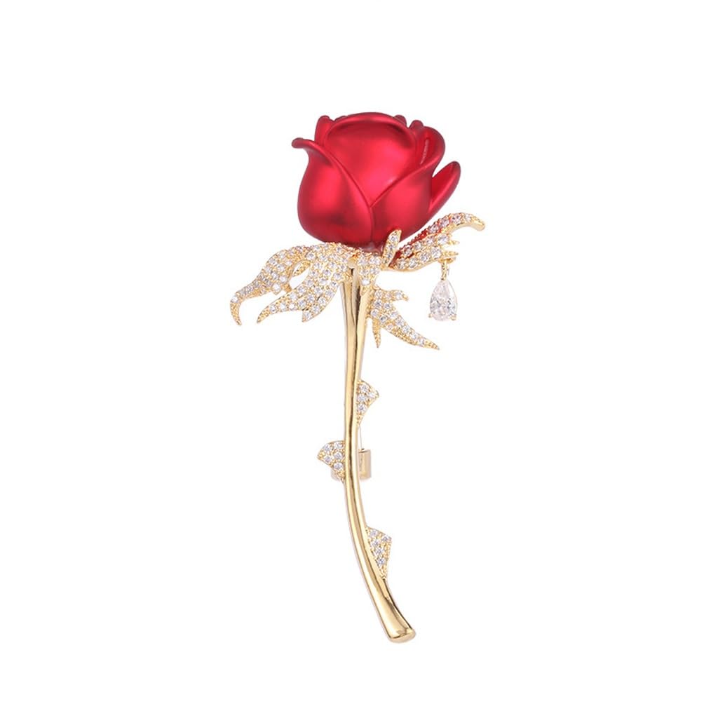 Brosche,Broschenpins, Brosche Zirkonia Corsage Pin Jacke Mantel Schmuck Blume Brosche Weiblich