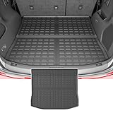 powoq Cargo Mat Compatible with 2015-2024 Ford Edge Trunk Mat TPE Cargo Liner All Season Protection (Only Fit 5-Seater) Replacement for 2015-2021 2022 2023 2024 Ford Edge Accessories (Trunk Mat)