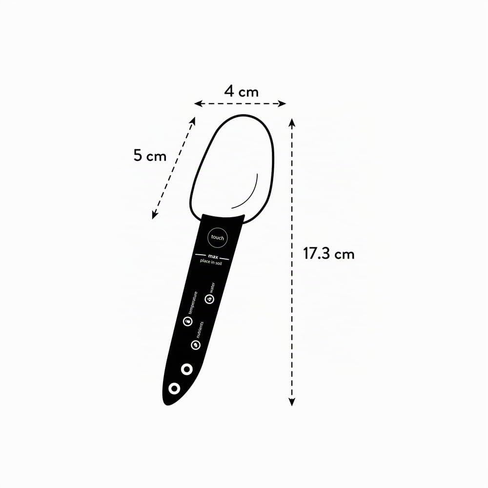 Elho Smart Pebble - Brun Terreux | L 4 x W 5 x H 17.3 cm